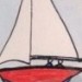 Red sailing-boat